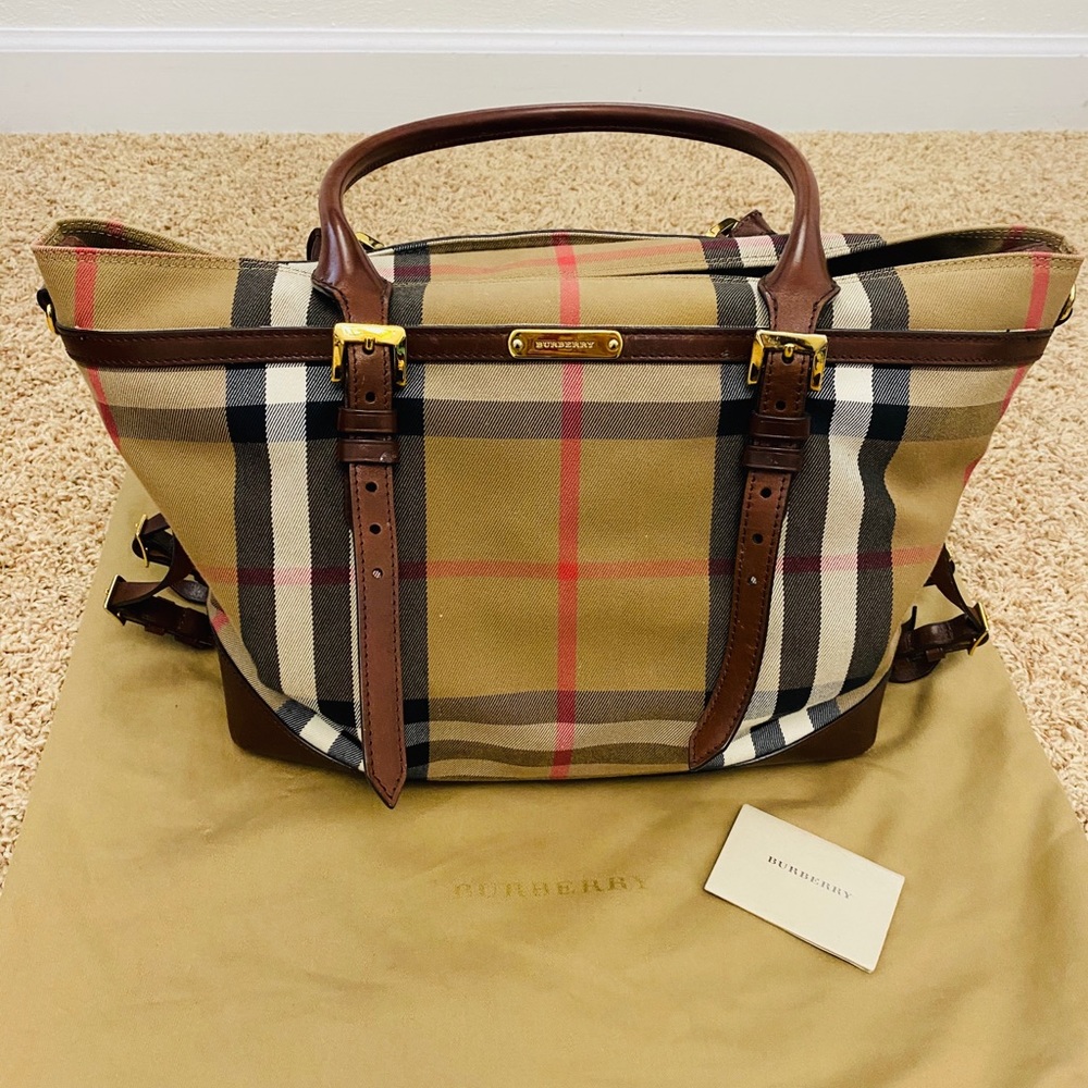 Authentic Burberry Tote Bag